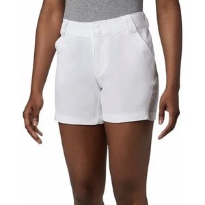 Columbia Women's Coral Point Shorts White New Size 20W 5” Inseam